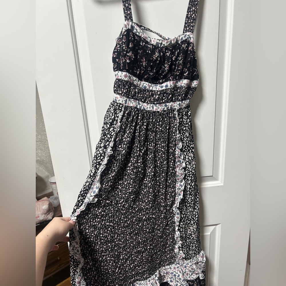 Free People Black and White Floral Dress - Picture 3 of 4
